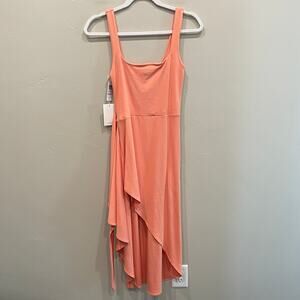 Wilfred Coral Sleeveless Midi Dress